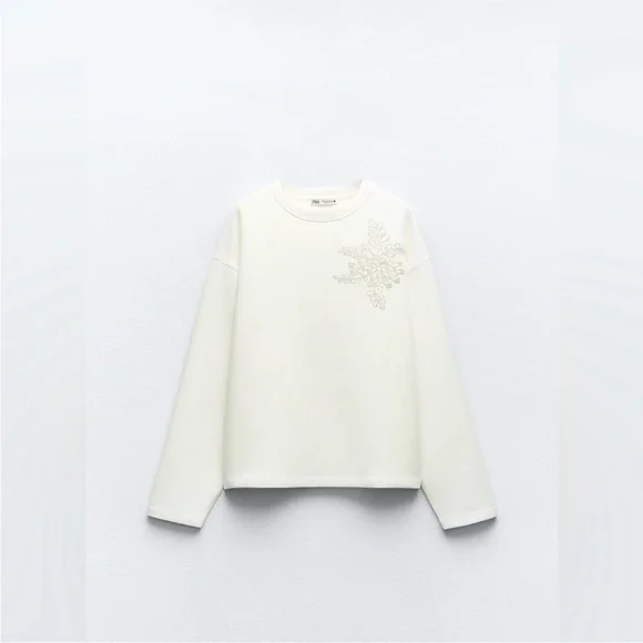 BNWT ZARA JEWEL SWEATSHIRT - Picture 8 of 8